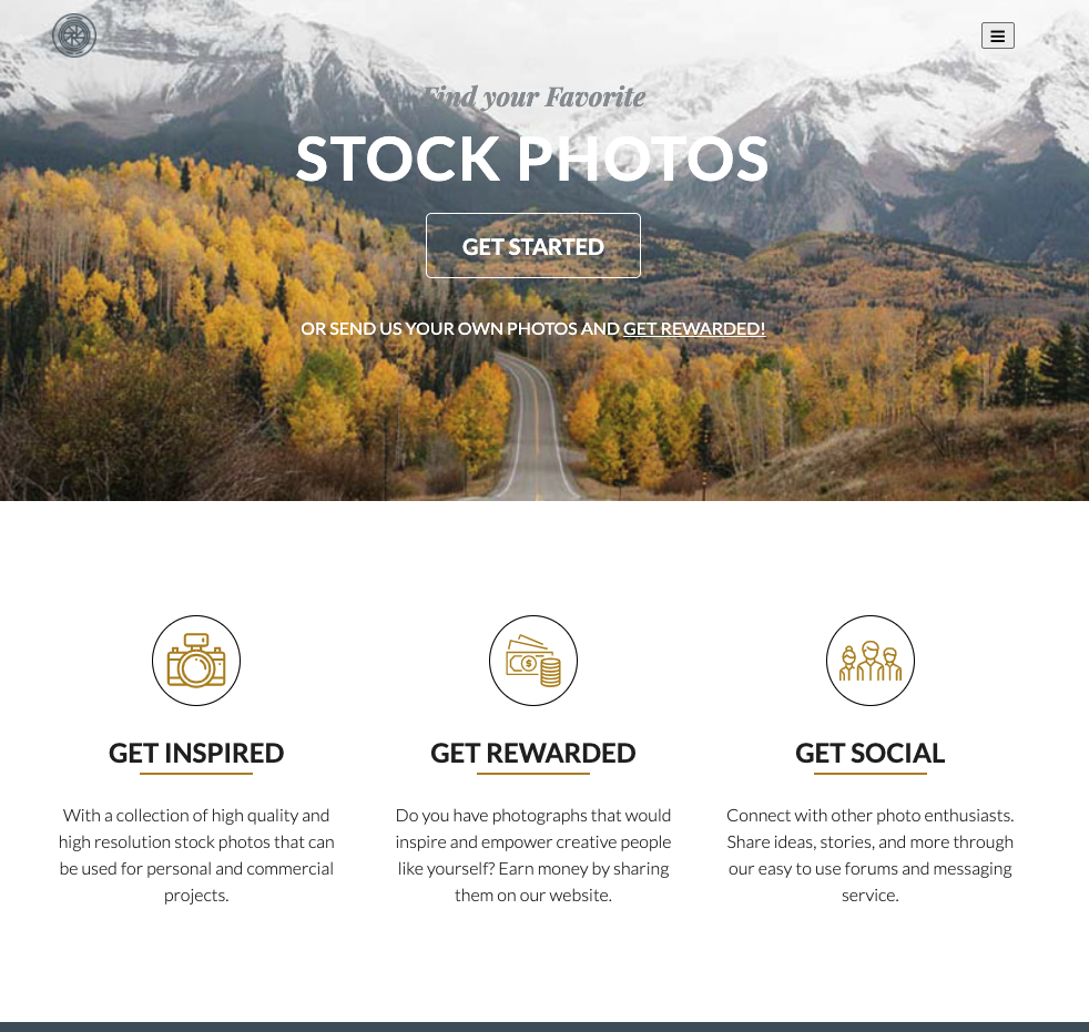 Stock photo responsive design