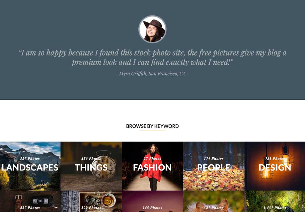 Stock photo web responsive design