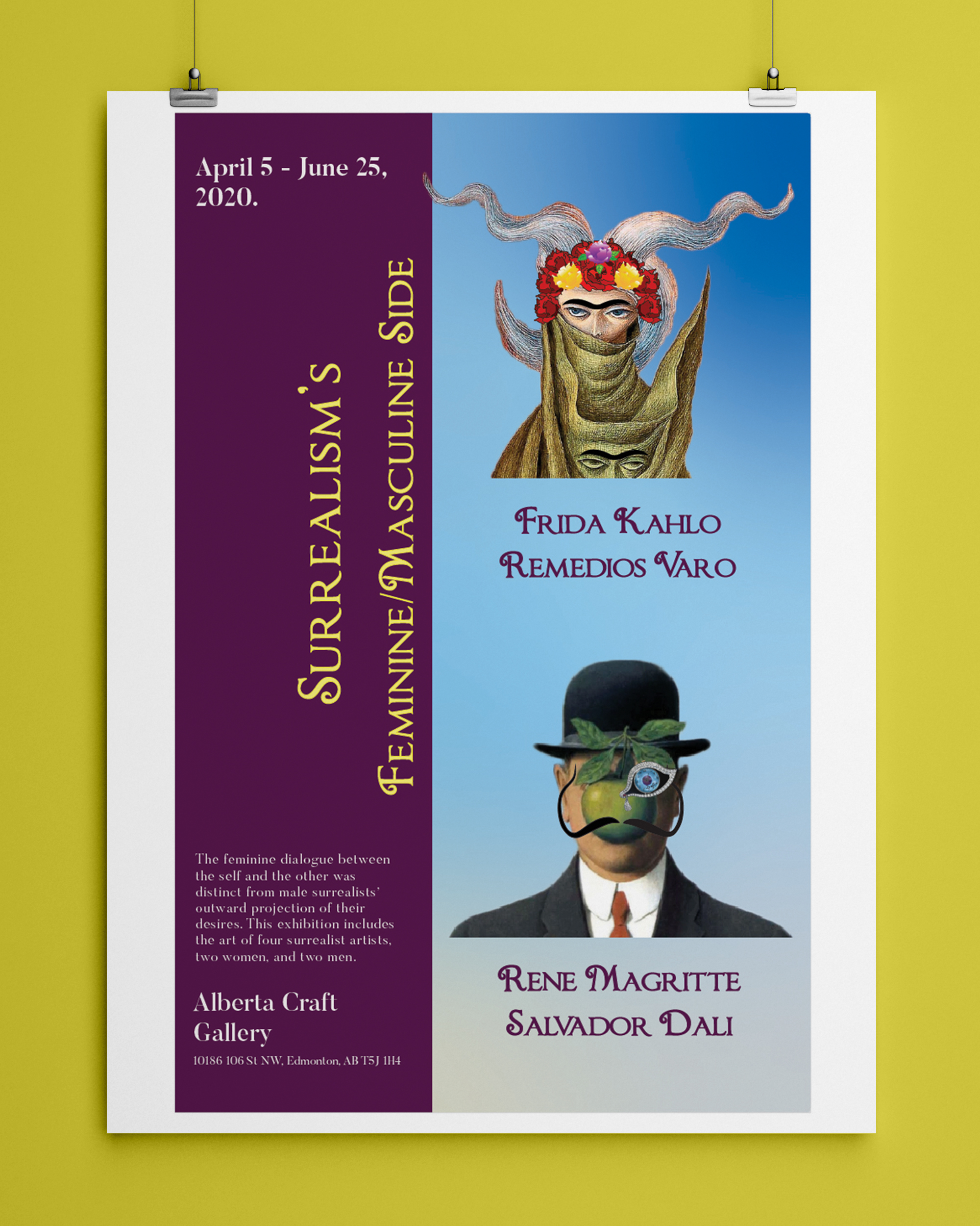 Surrealism poster graphic design