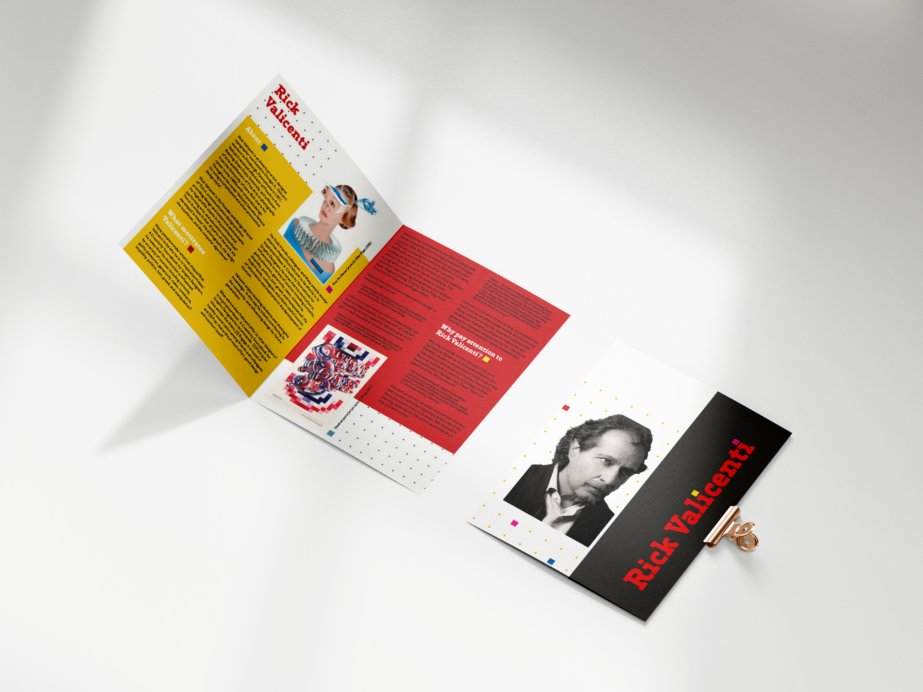 Valicenti Brochure graphic design