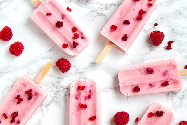 Raspberry Popsicles